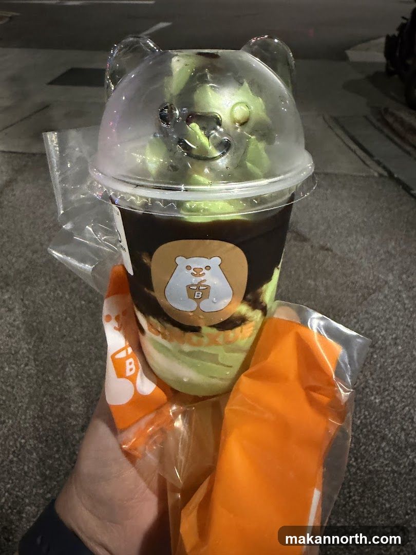 Dessert Drink with Bear Lid