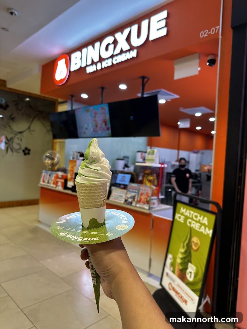 Matcha Ice Cream Cone