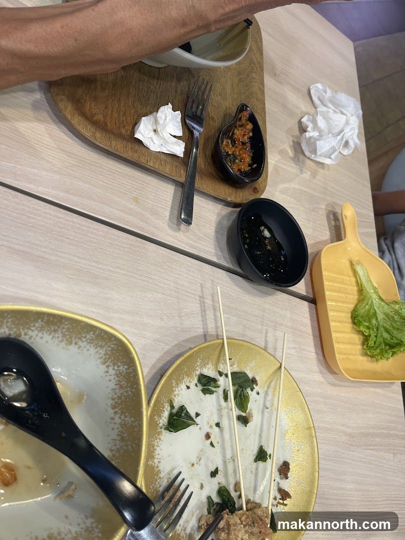 Messy table after a meal