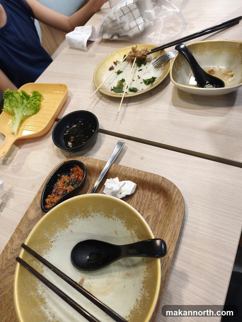 Table after a meal