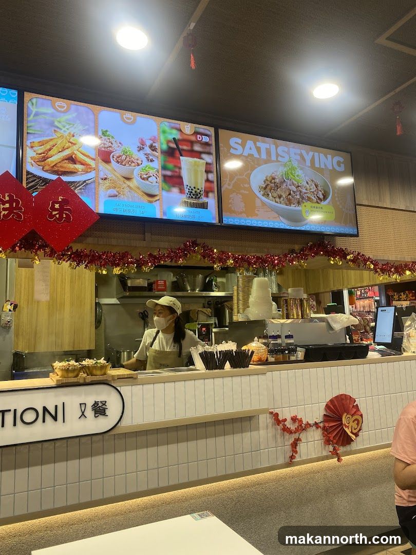 Restaurant Counter with Menu Displays