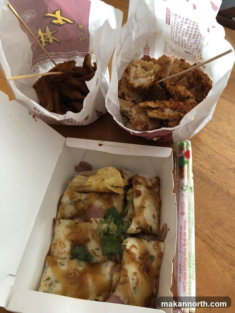 Fried Snacks and Rolled Omelet