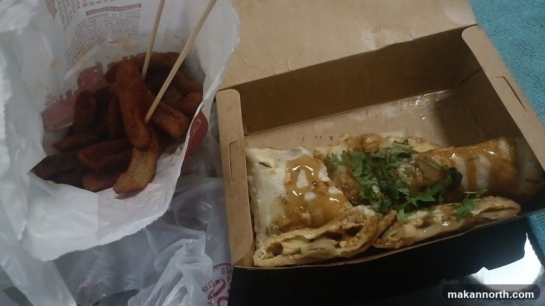 Fried food and savory crepes