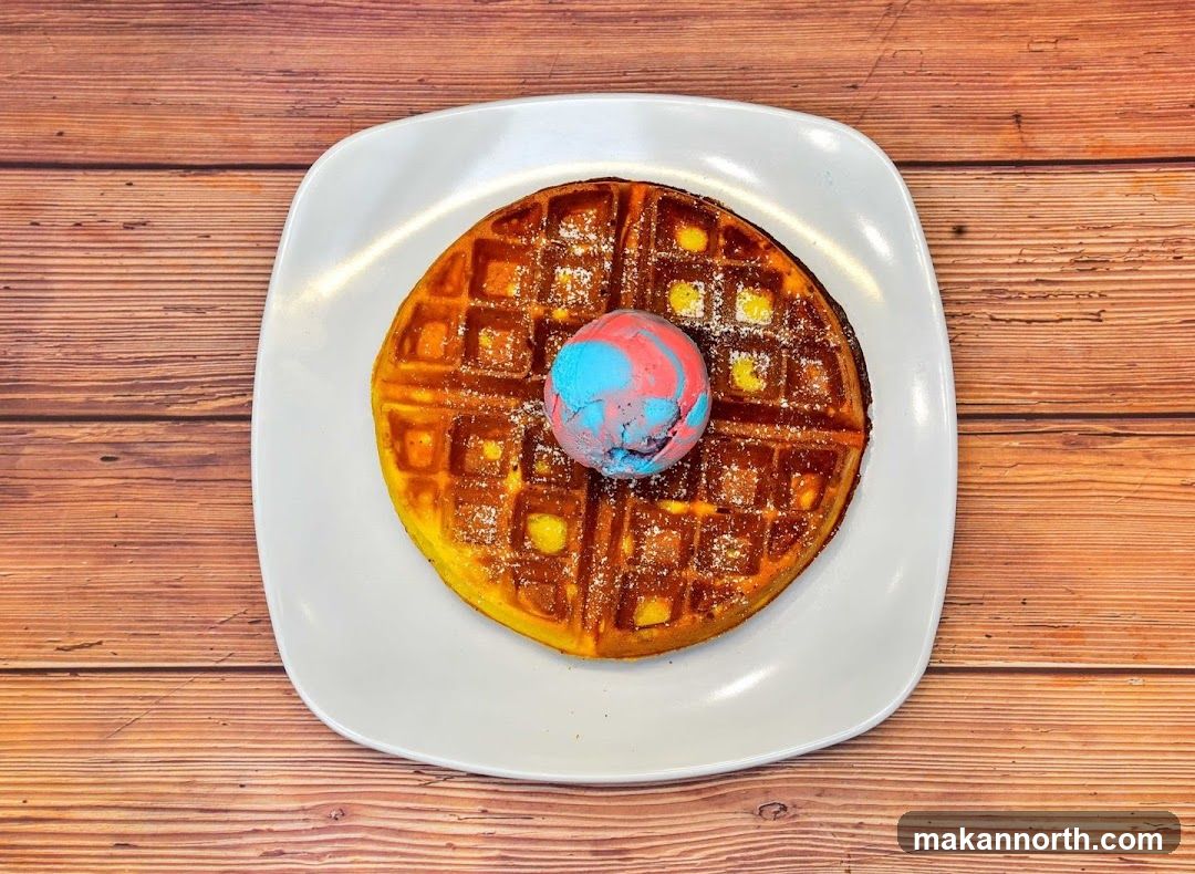 Waffle with Ice Cream