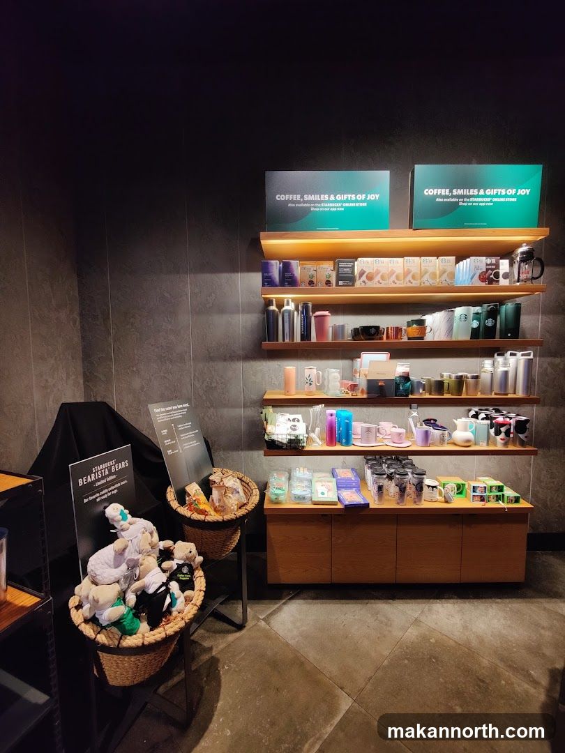 Starbucks Bearista Bears and Merchandise Display