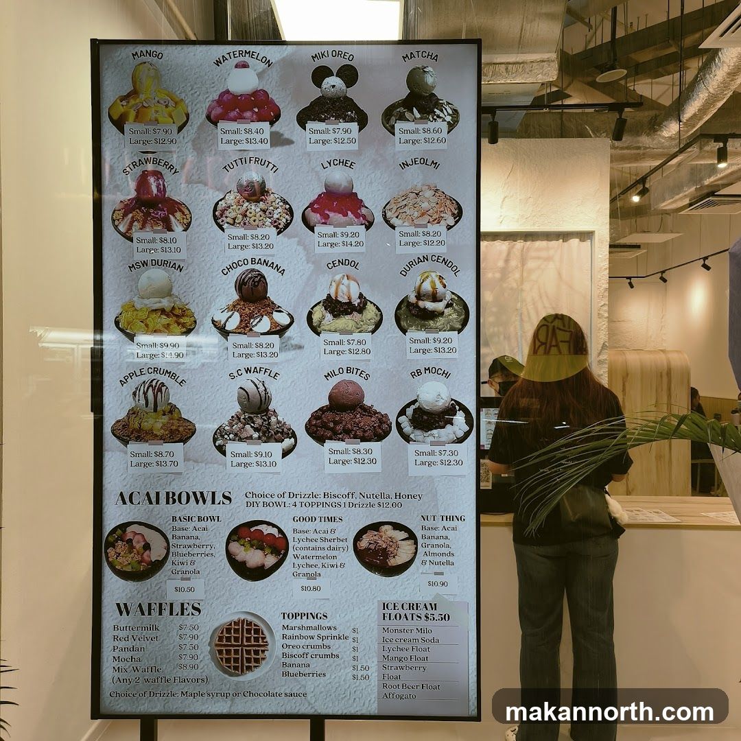 Dessert Menu