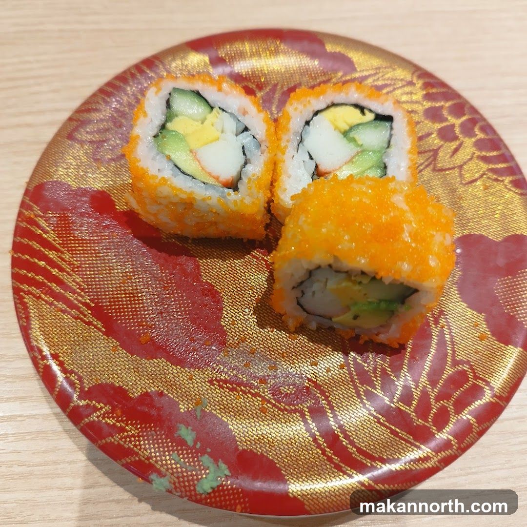 California Rolls on a Decorative Plate
