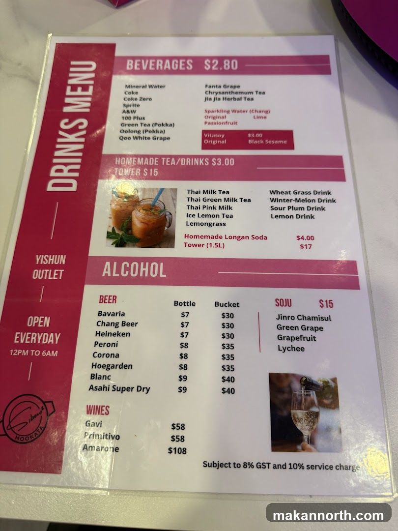 DRINKS MENU