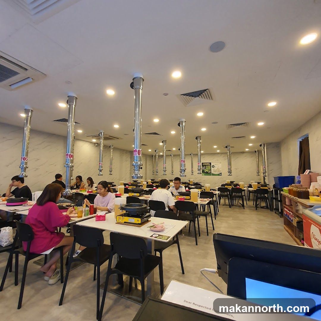Restaurant Interior with Diners