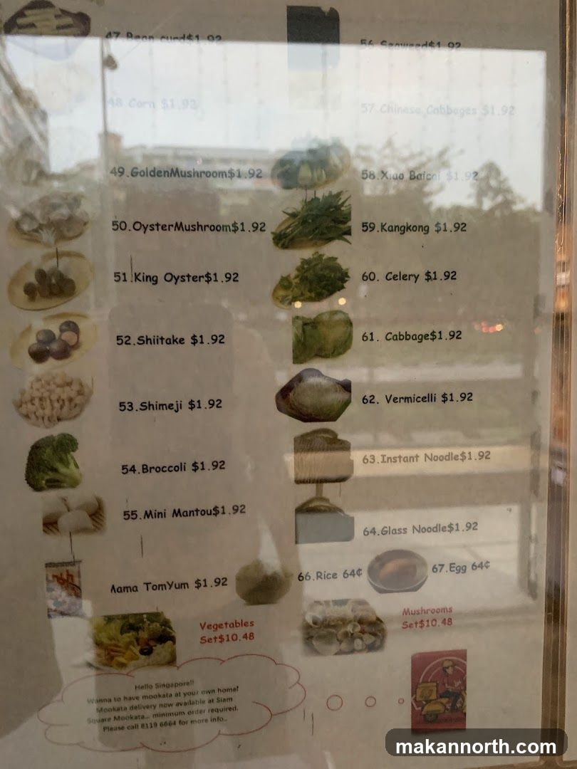 Mookata Menu