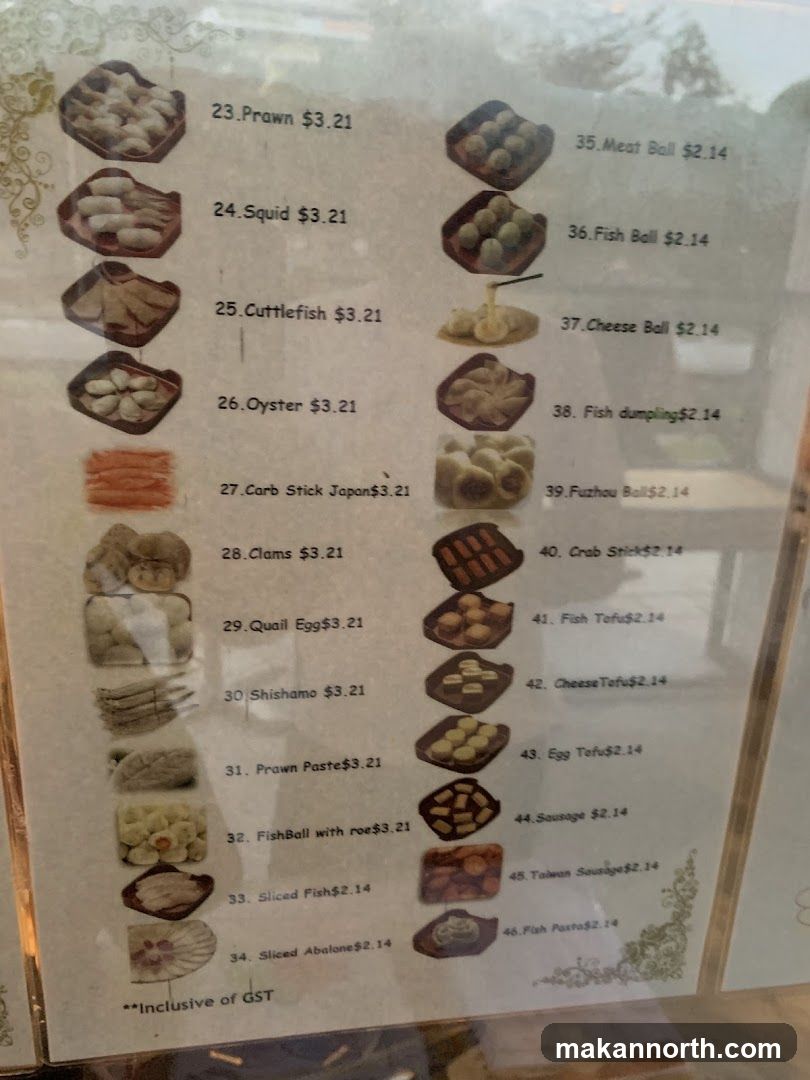 Menu Items