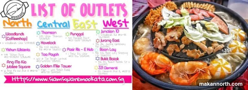 List of Outlets and Food