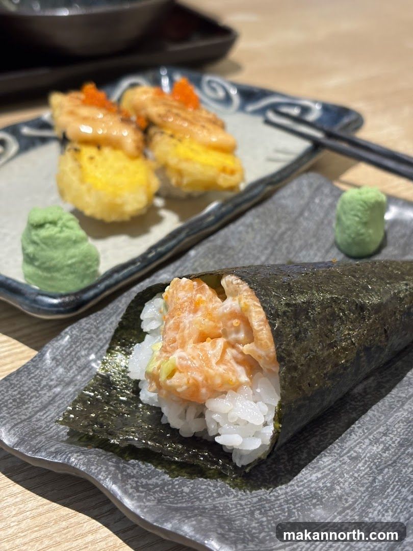 Sushi Hand Roll and Nigiri
