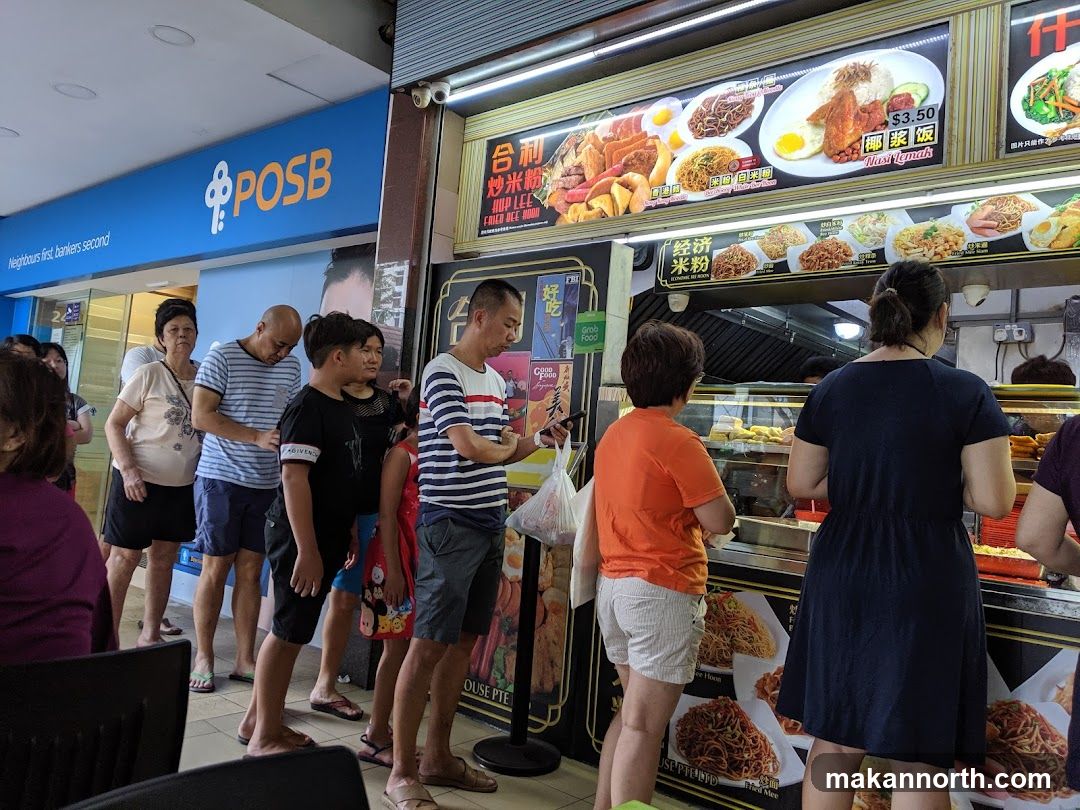Food Stall with Customers