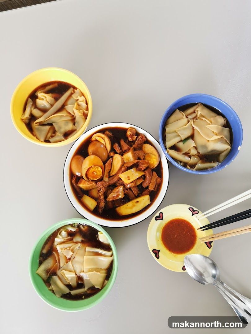 Braised Pork and Eggs with Noodles