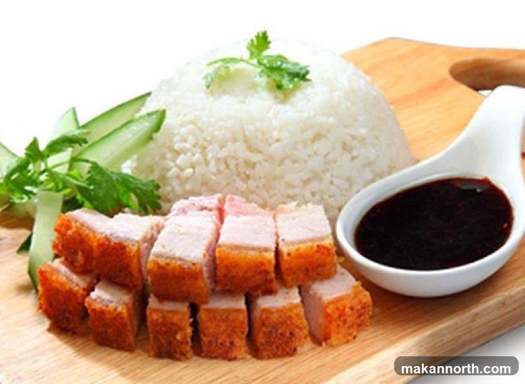 Crispy Pork Belly with Rice