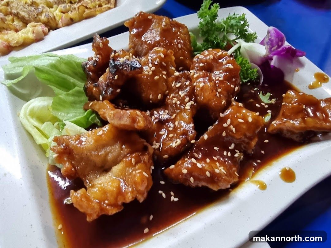 Sweet and Savory Fried Chicken Dish