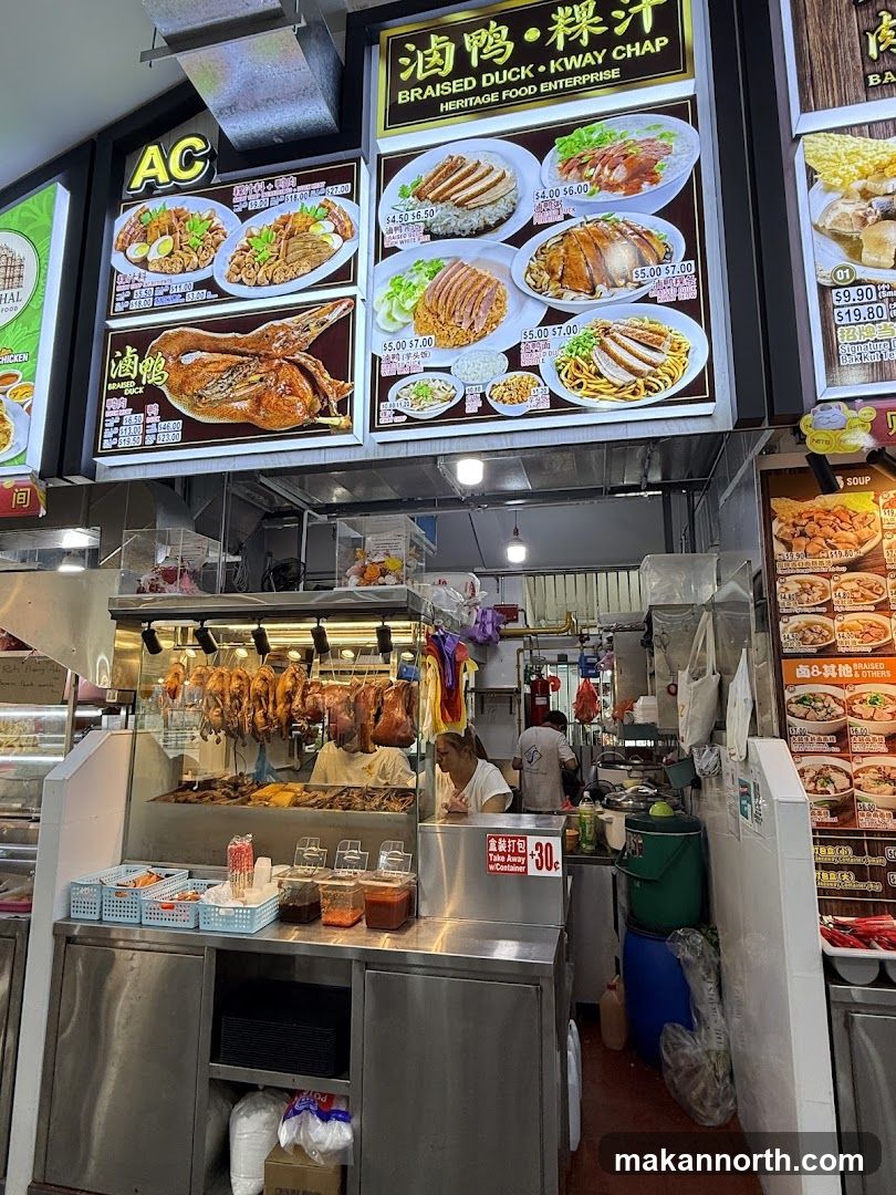 Food Stall with Braised Duck