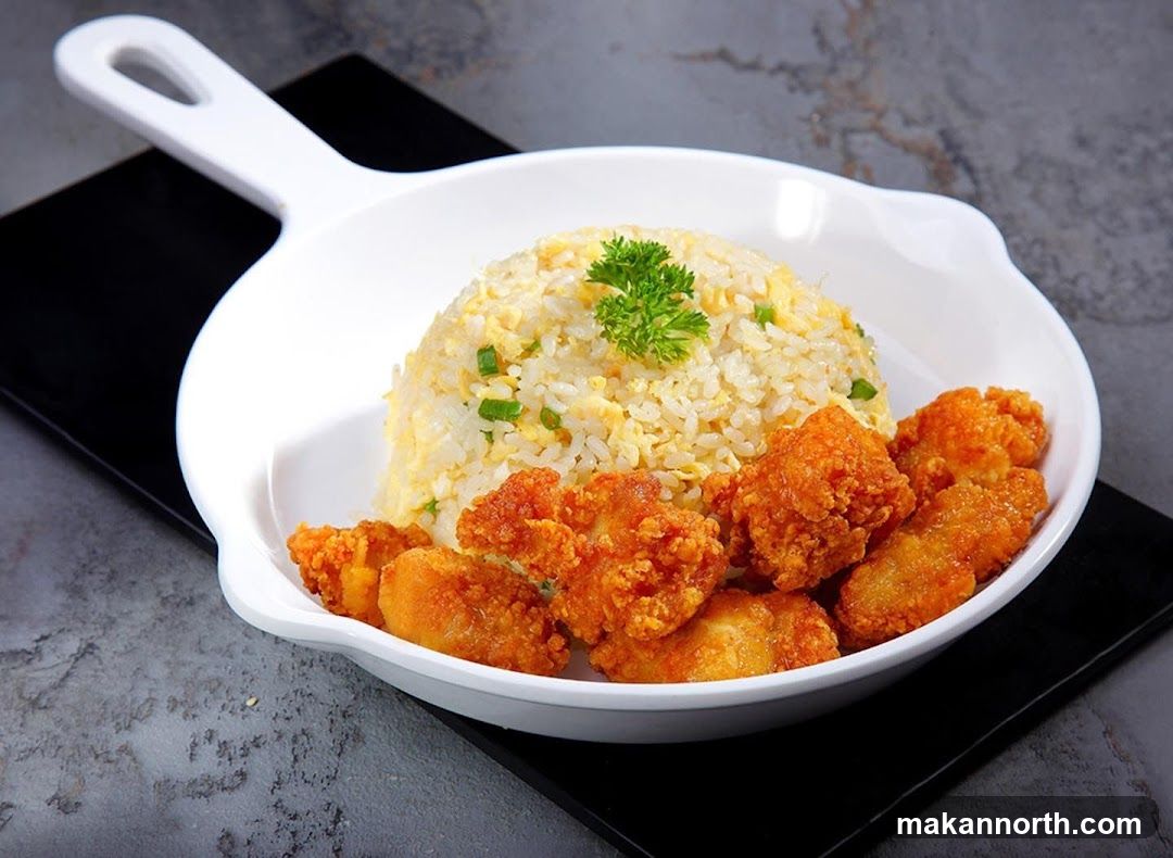 Fried Chicken and Rice