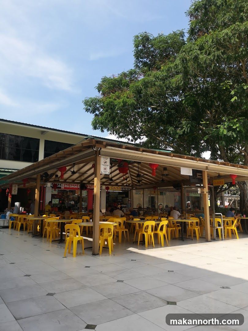 Outdoor Seating Area with Yellow Chairs