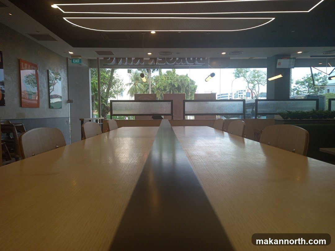 Restaurant Interior with Long Table