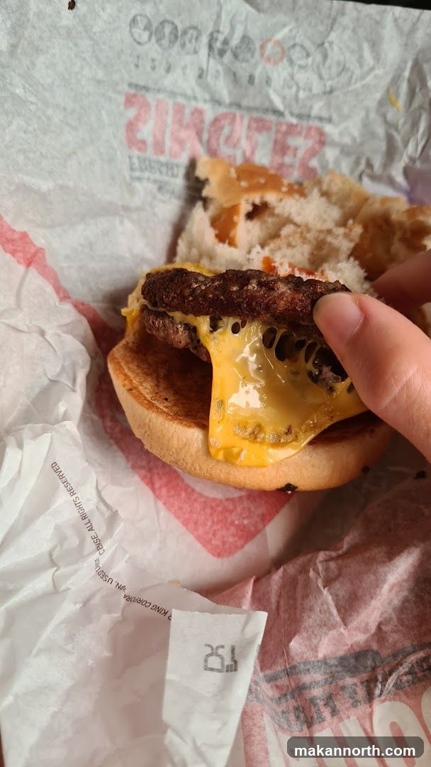 Cheeseburger with melted cheese