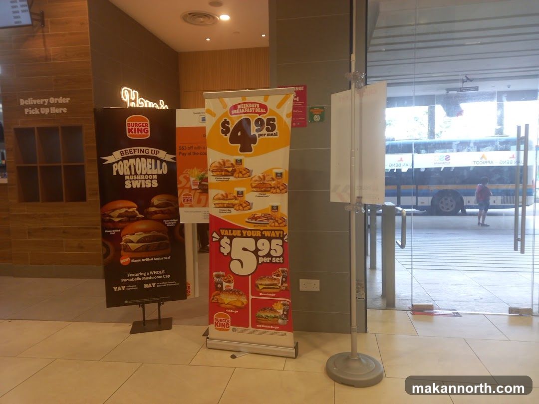 Burger King Storefront with Promotions