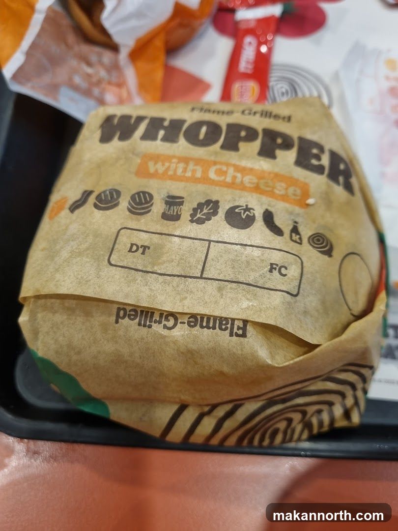 Whopper with Cheese Burger Wrapper
