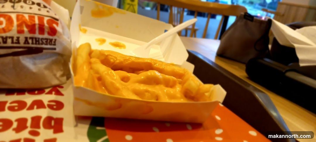 Cheese Fries and Burger Wrapper