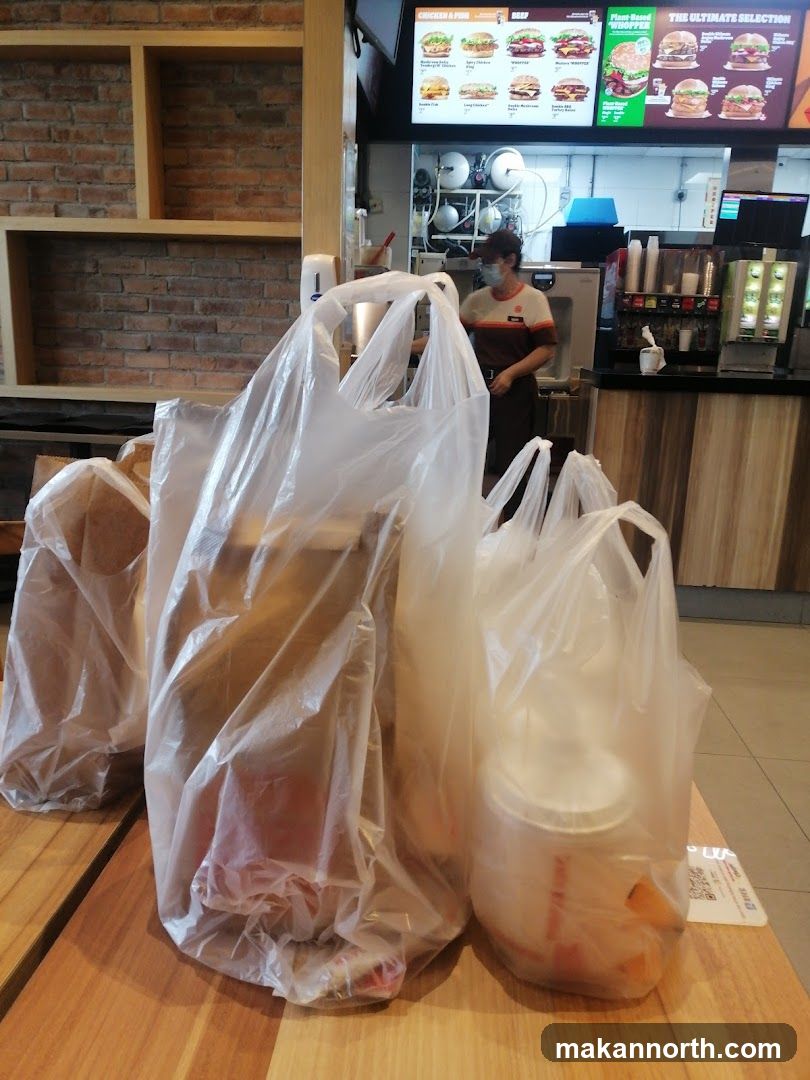 Takeaway Bags on Table