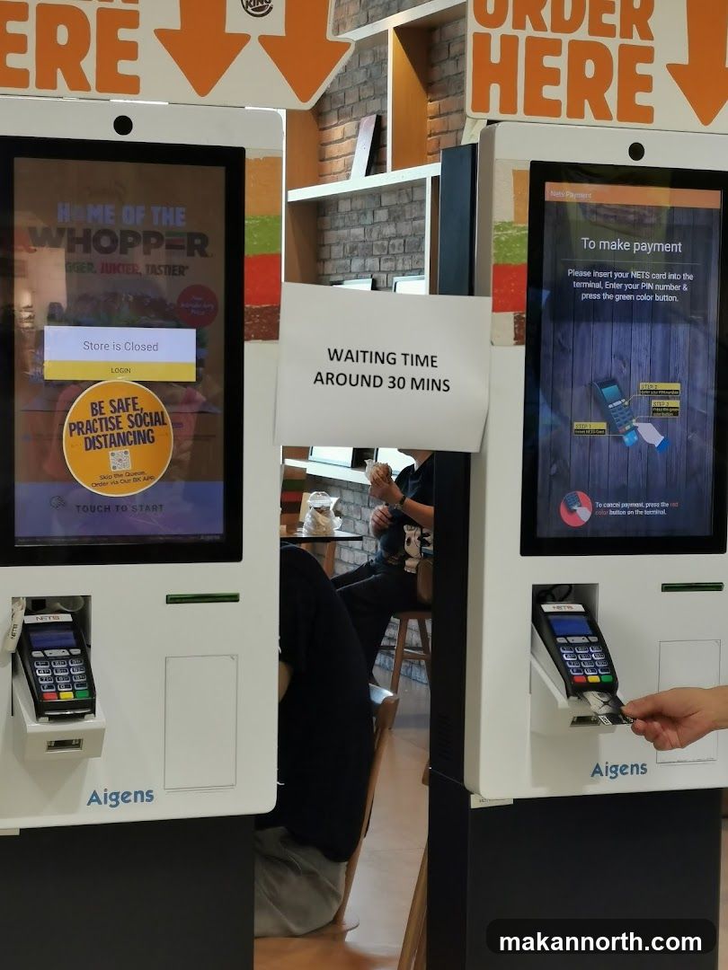 Self-order kiosks