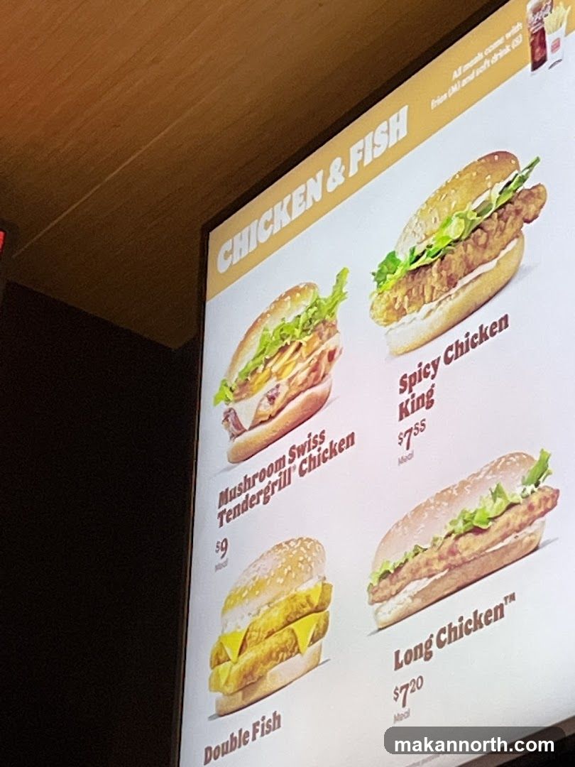 Chicken & Fish Menu
