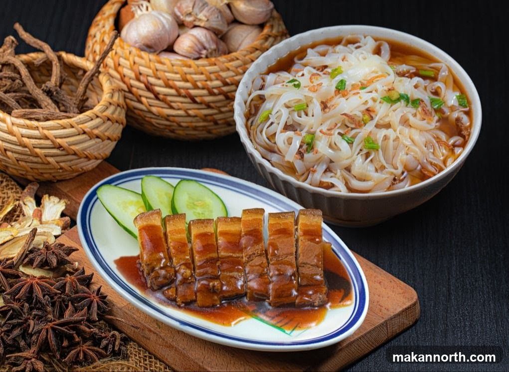 Braised Pork Belly with Noodles