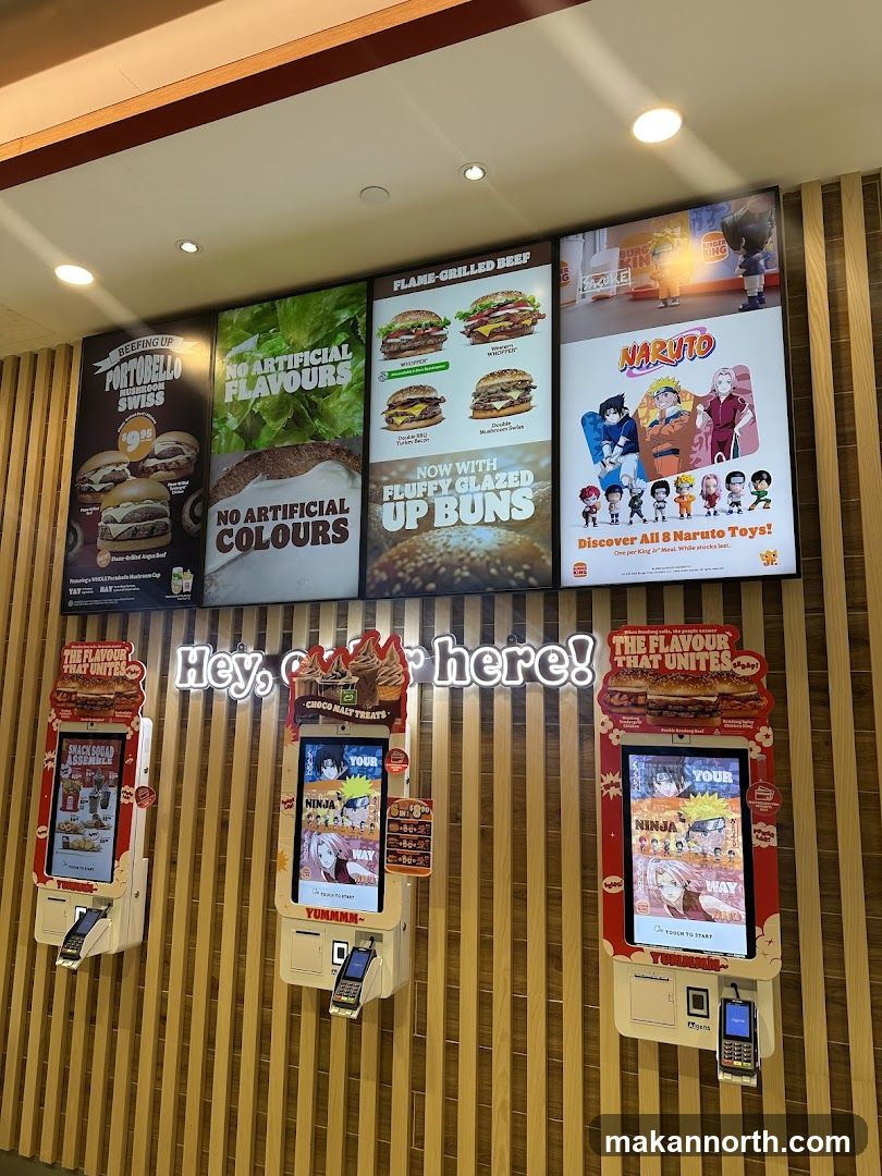 Burger King Menu and Kiosks