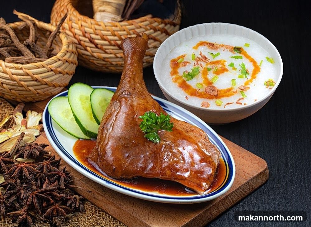 Braised Duck Leg with Congee