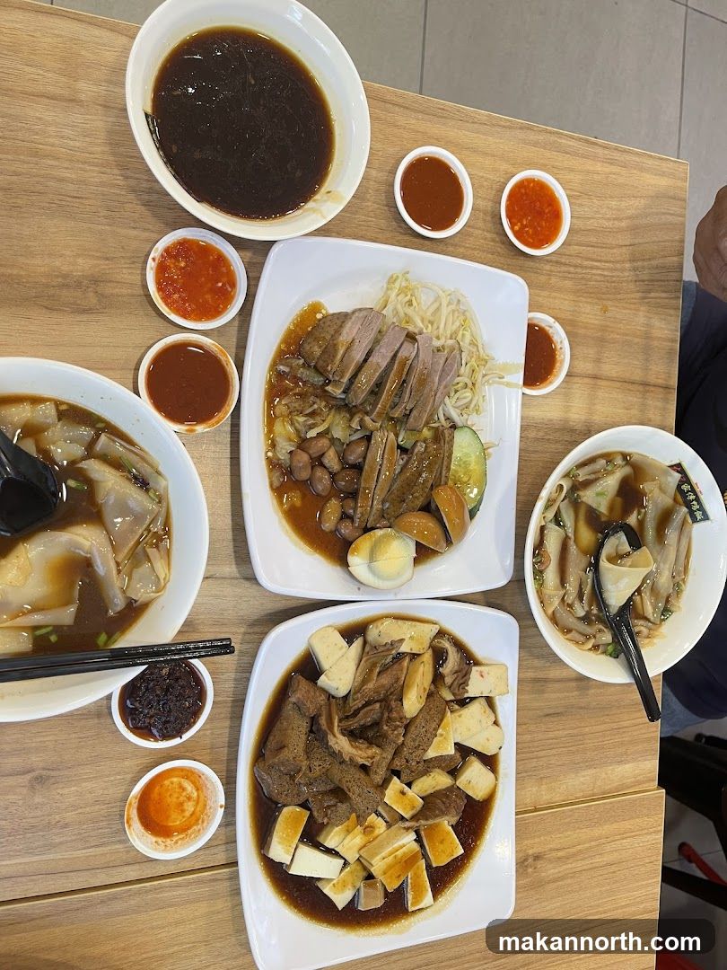 Table with various dishes