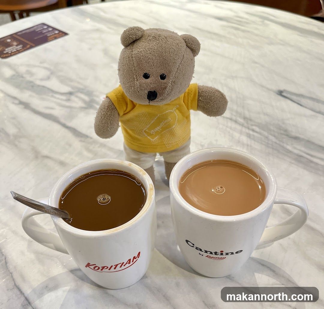 Teddy Bear with Coffee and Tea