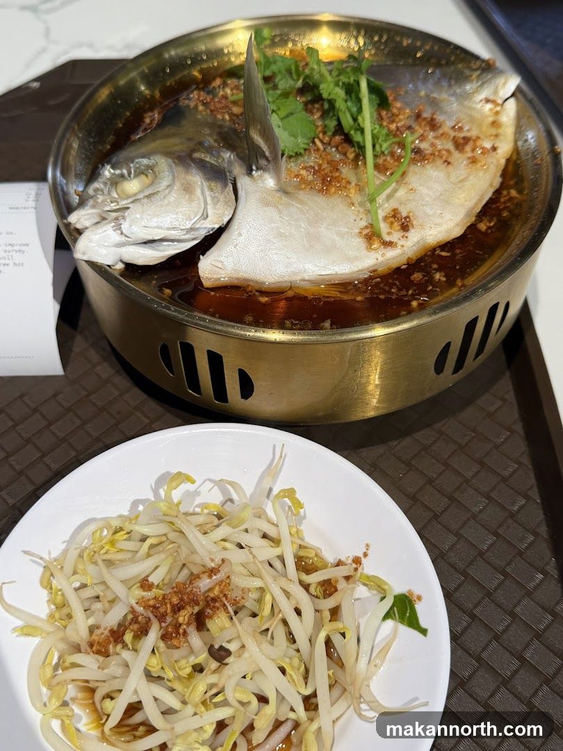 Steamed Fish with Bean Sprouts
