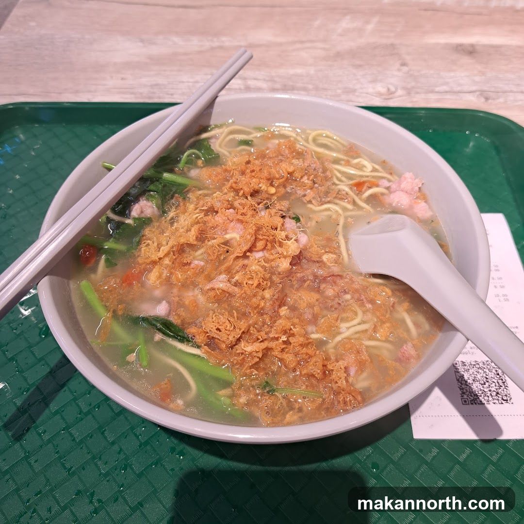 Noodle Soup with Crispy Topping