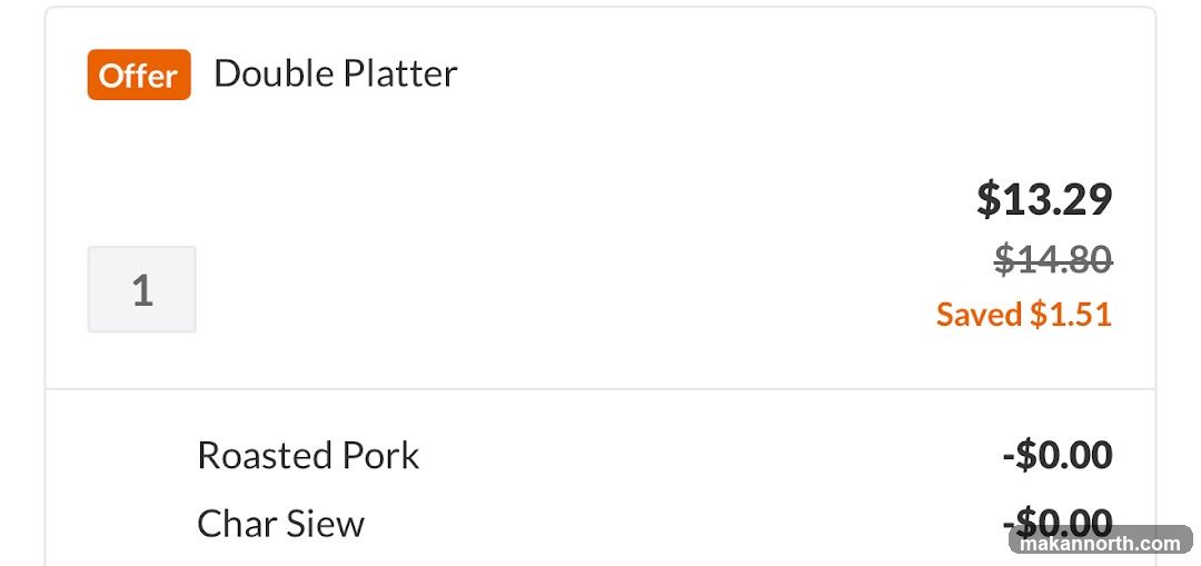 Double Platter Offer
