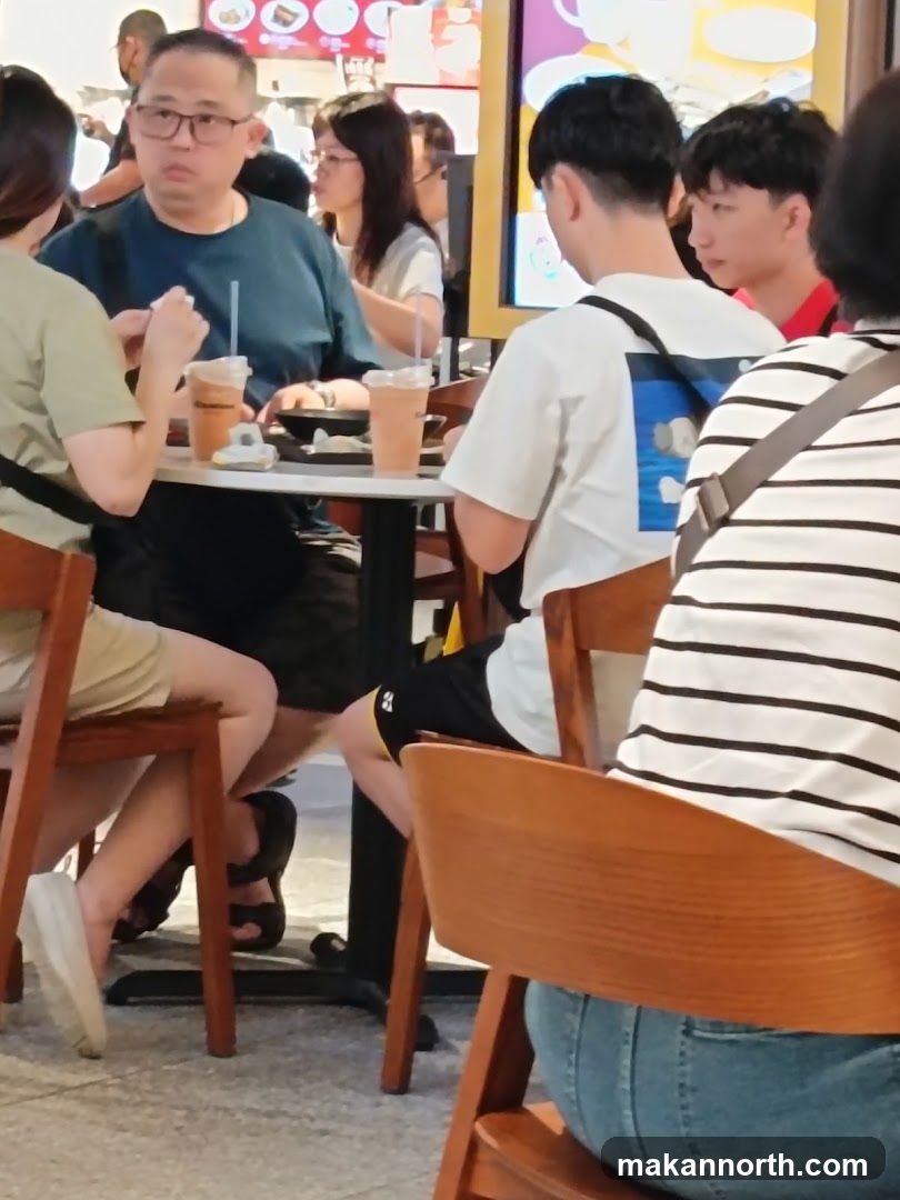 People eating at a table