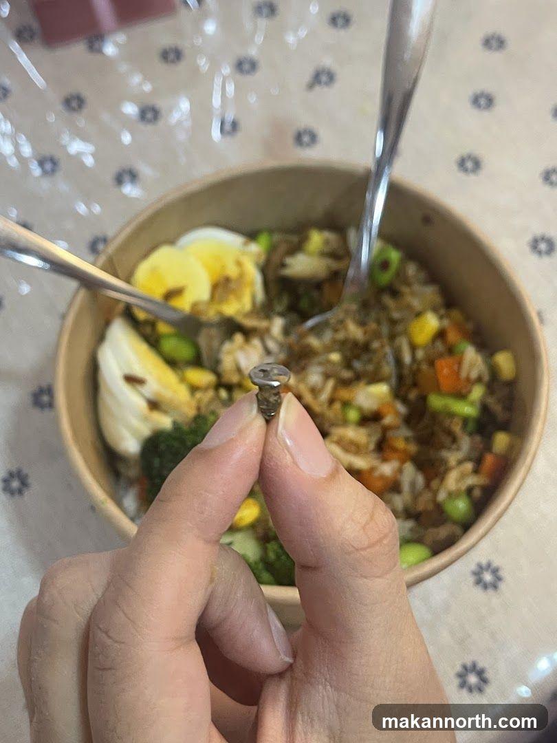 Food with a screw