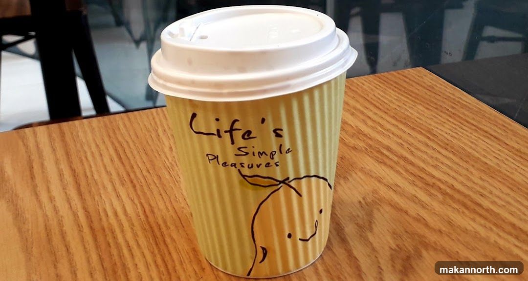 Coffee Cup with Text and Drawing