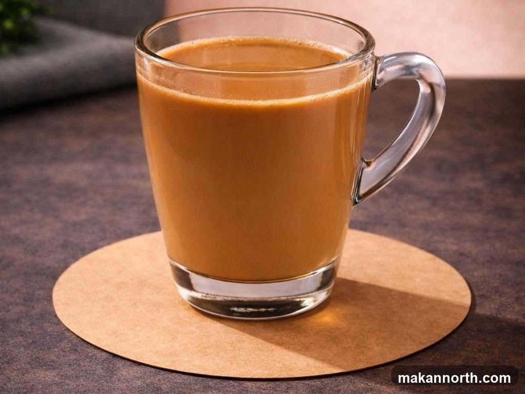 Coffee in a glass mug