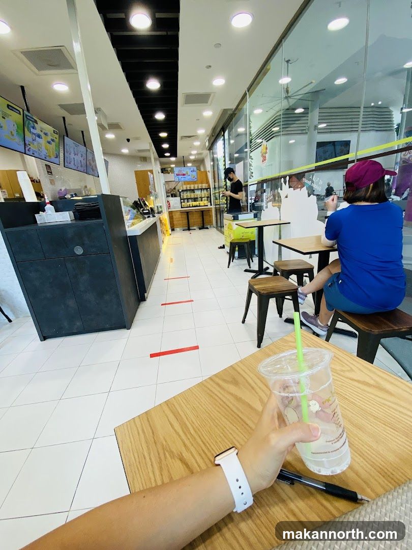 Interior of a beverage shop