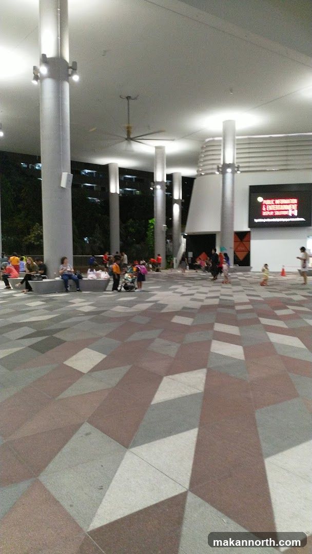 Outdoor Plaza with People