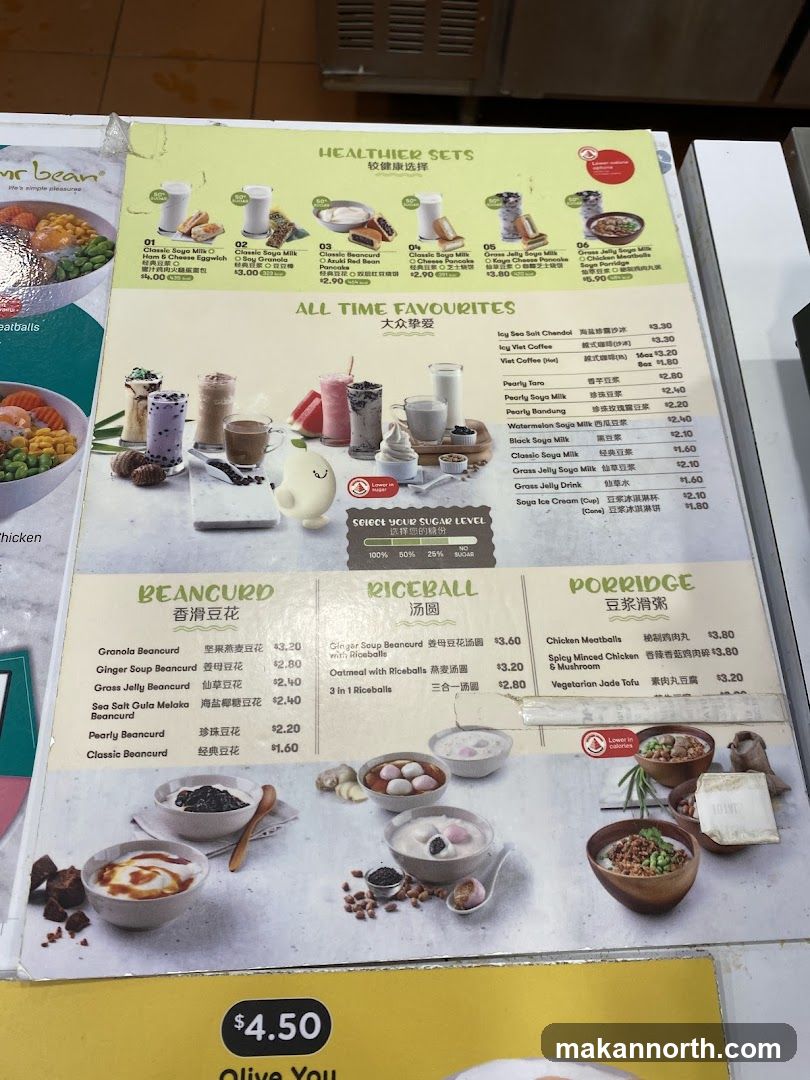 Mr Bean Menu