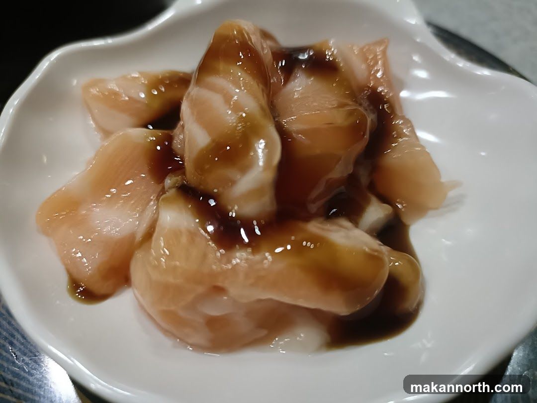 Salmon Sashimi with Sauce