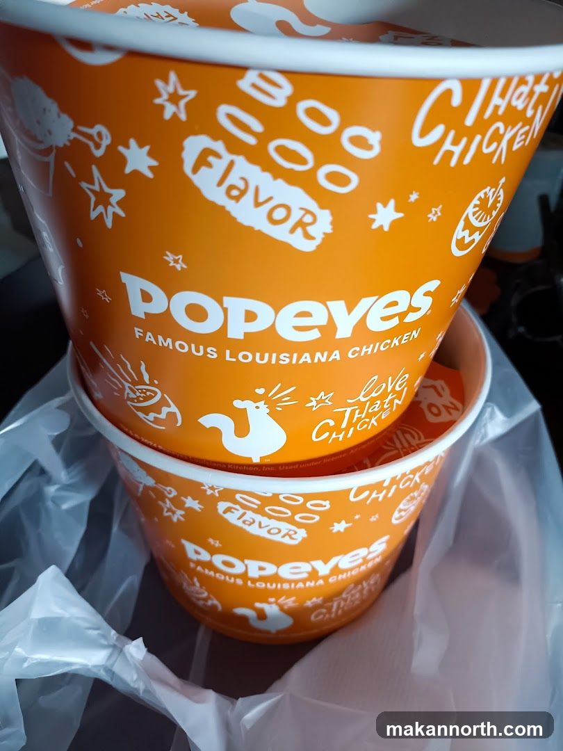 Popeyes Chicken Buckets