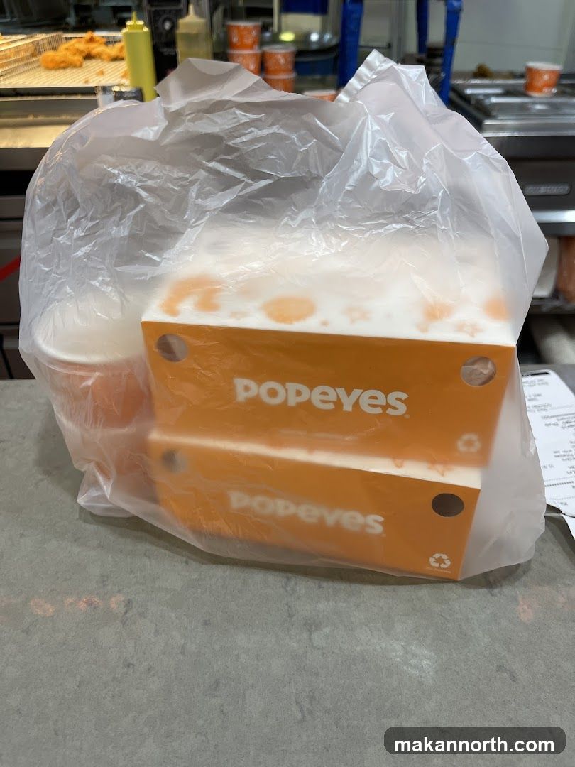 Popeyes Takeout Bag